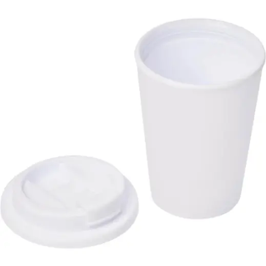 Altitude Wednesday Plastic Double-Wall Tumbler Solid White Open